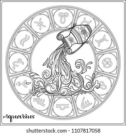Zodiac coloring page images stock photos d objects vectors