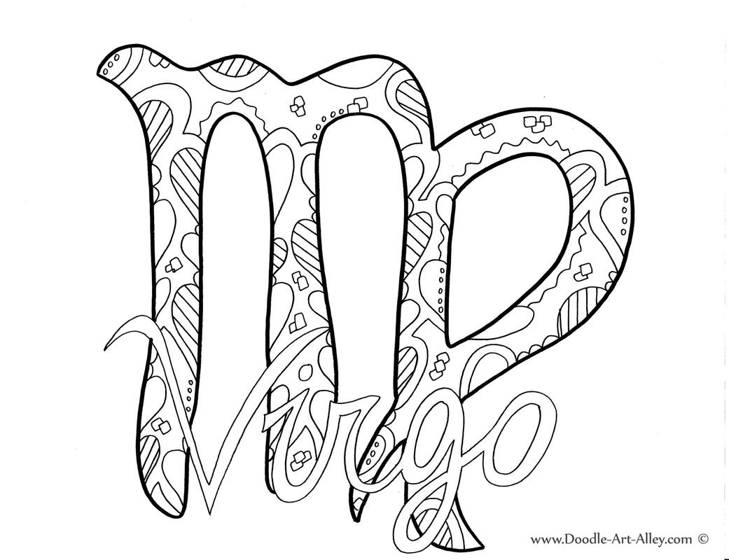 Zodiac coloring pages