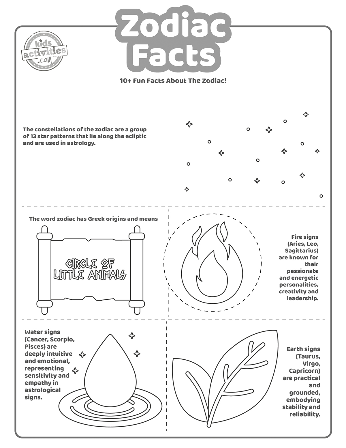 Fun zodiac facts you didnt know about for kids kids activities blog