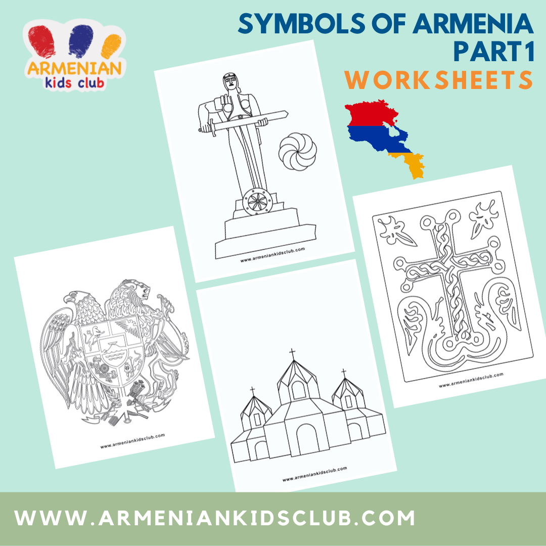 Symbols of armenia part printable worksheets â armenian kids club