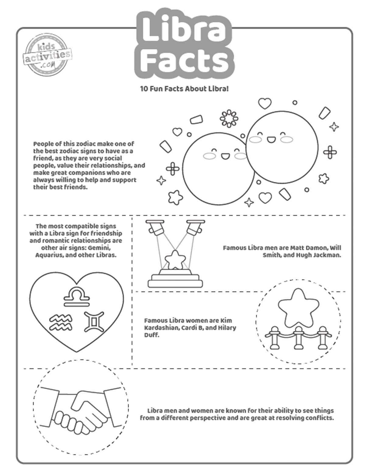 Libra facts for astrology fans kids activities blog