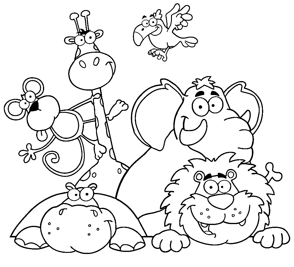 Zoo coloring pages printable for free download