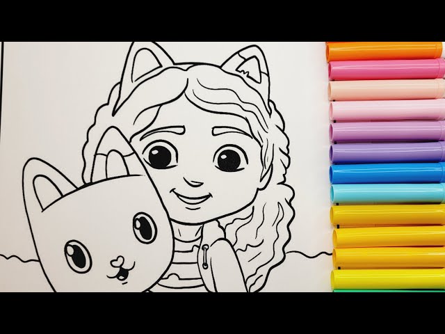 Netflix gabbys dollhouse colouringpictures coloring pagegabbysdollhouse