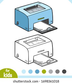 Coloring book children printer stock vector royalty free