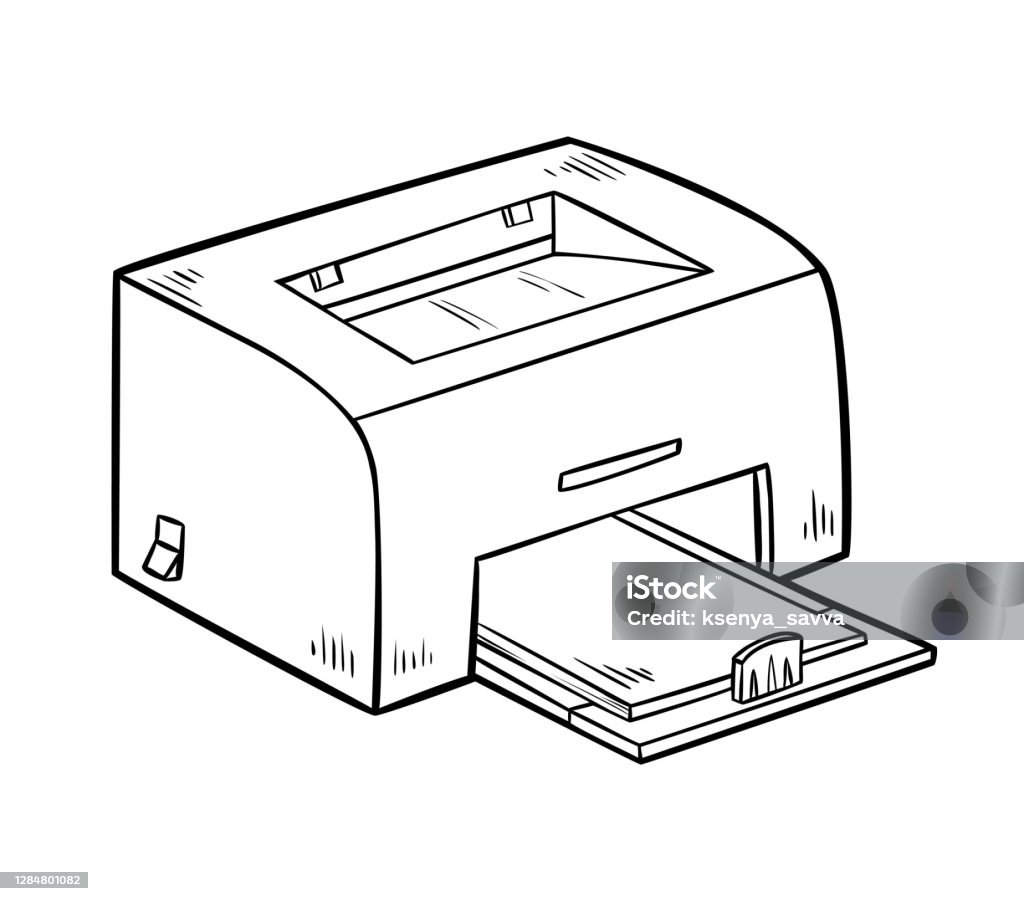 Coloring book for kids printer stock illustration