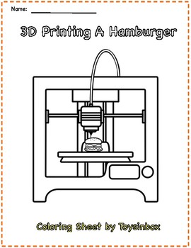 D printing a hamburger
