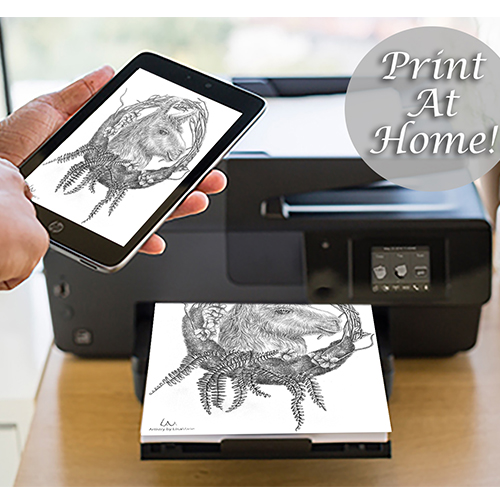 Super easy ways to print the coloring pages you love â without a printer â artistry by lisa marie