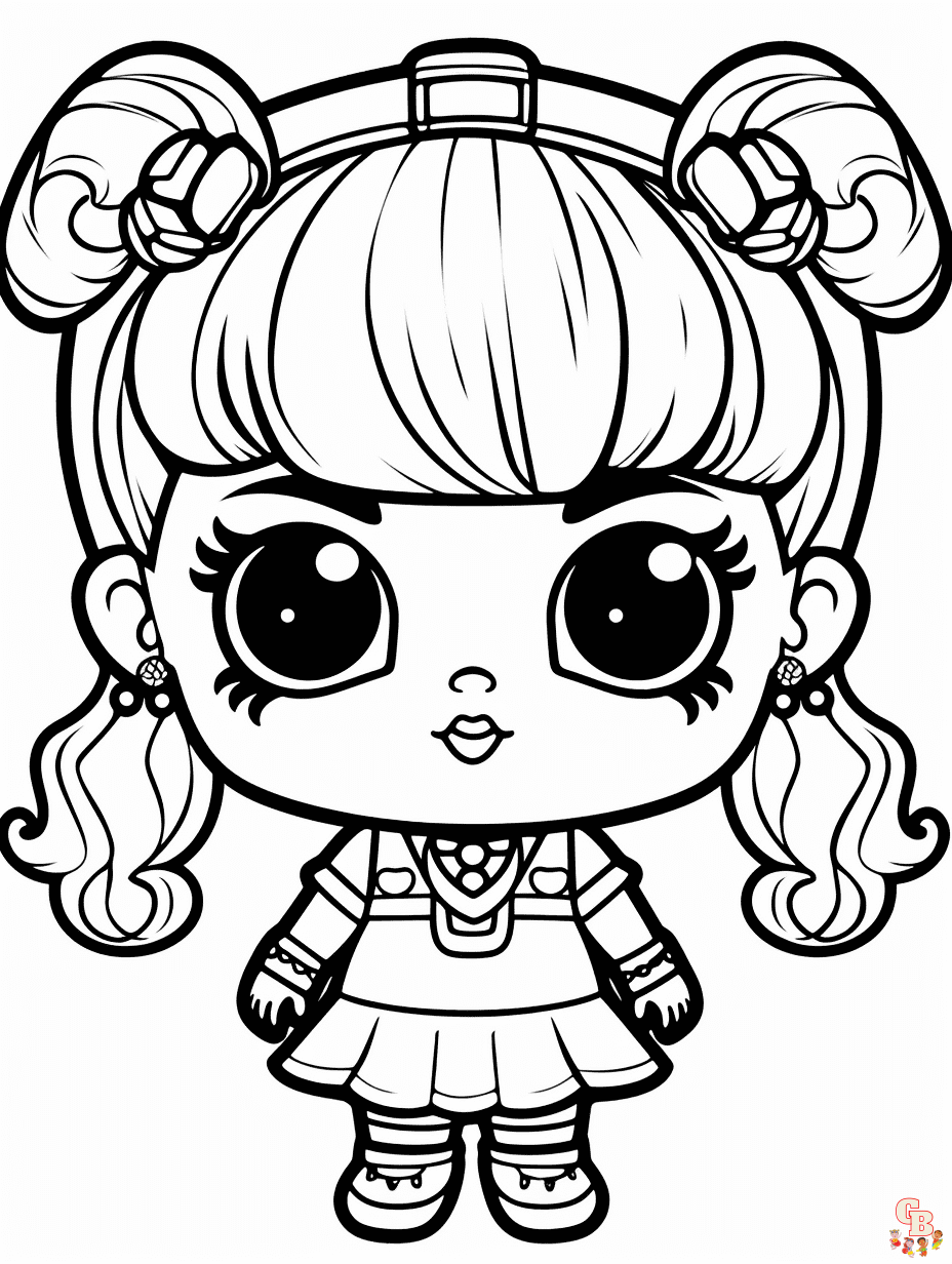 Fun and educational lol dolls coloring pages for kids
