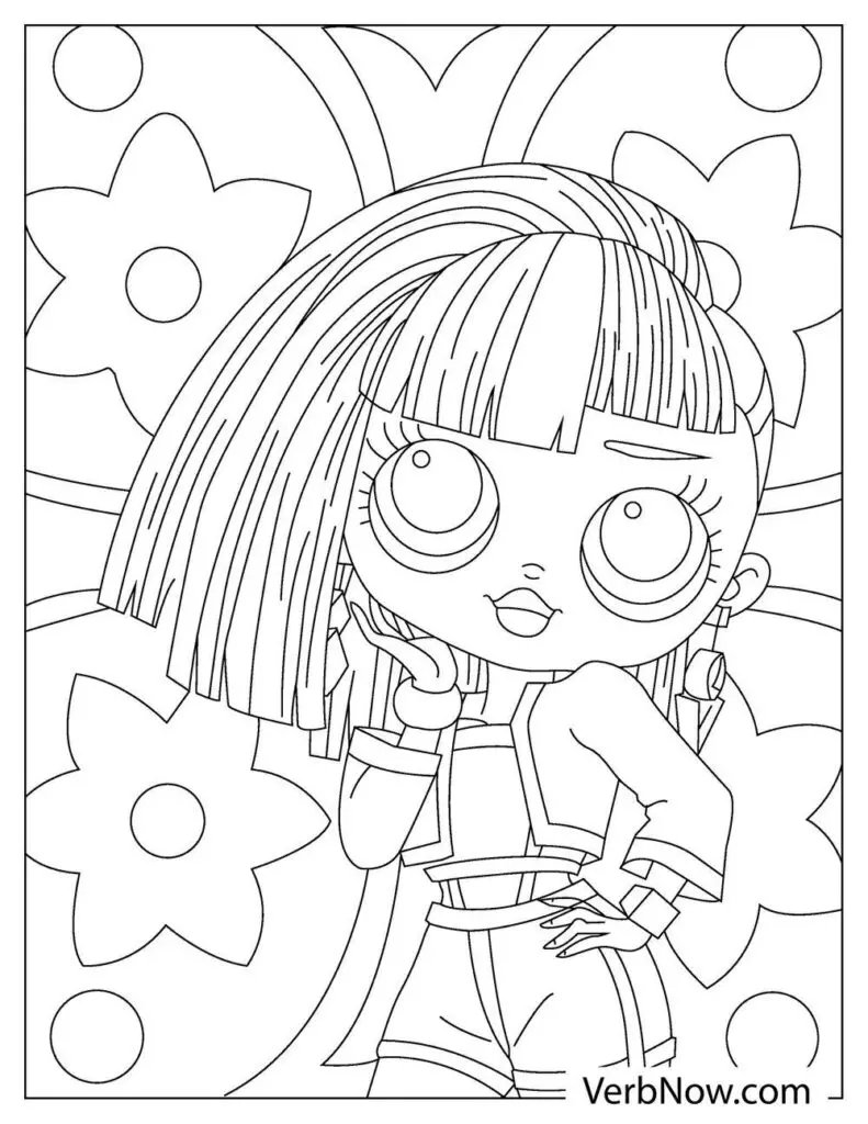Free omg doll coloring pages for download printable pdf