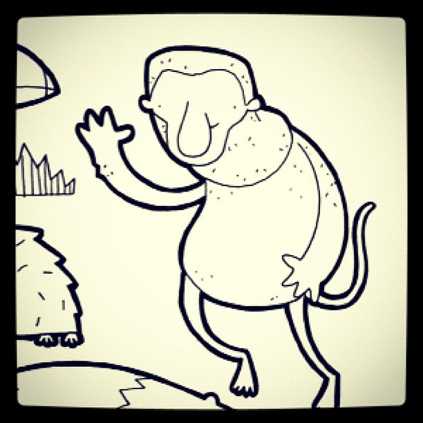 Colour in proboscis monkey more colouring pages