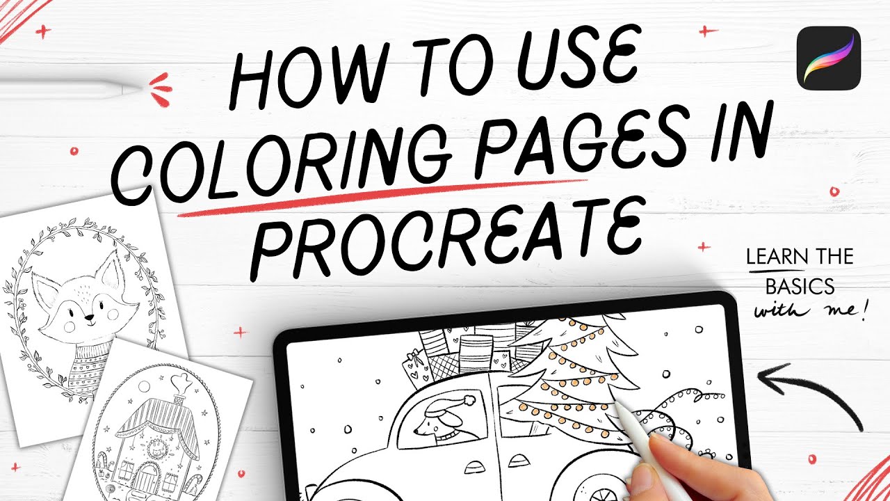 How to use coloring pages in procreate for beginners