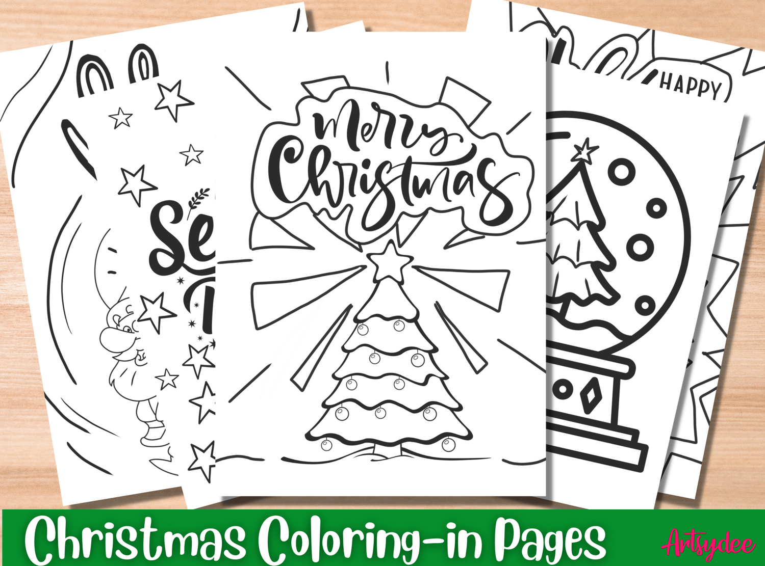 Christmas coloring pages for procreate
