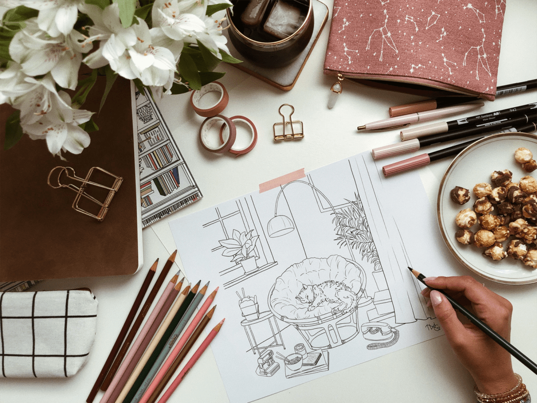 Digital coloring pages for adults how to color in procreate app