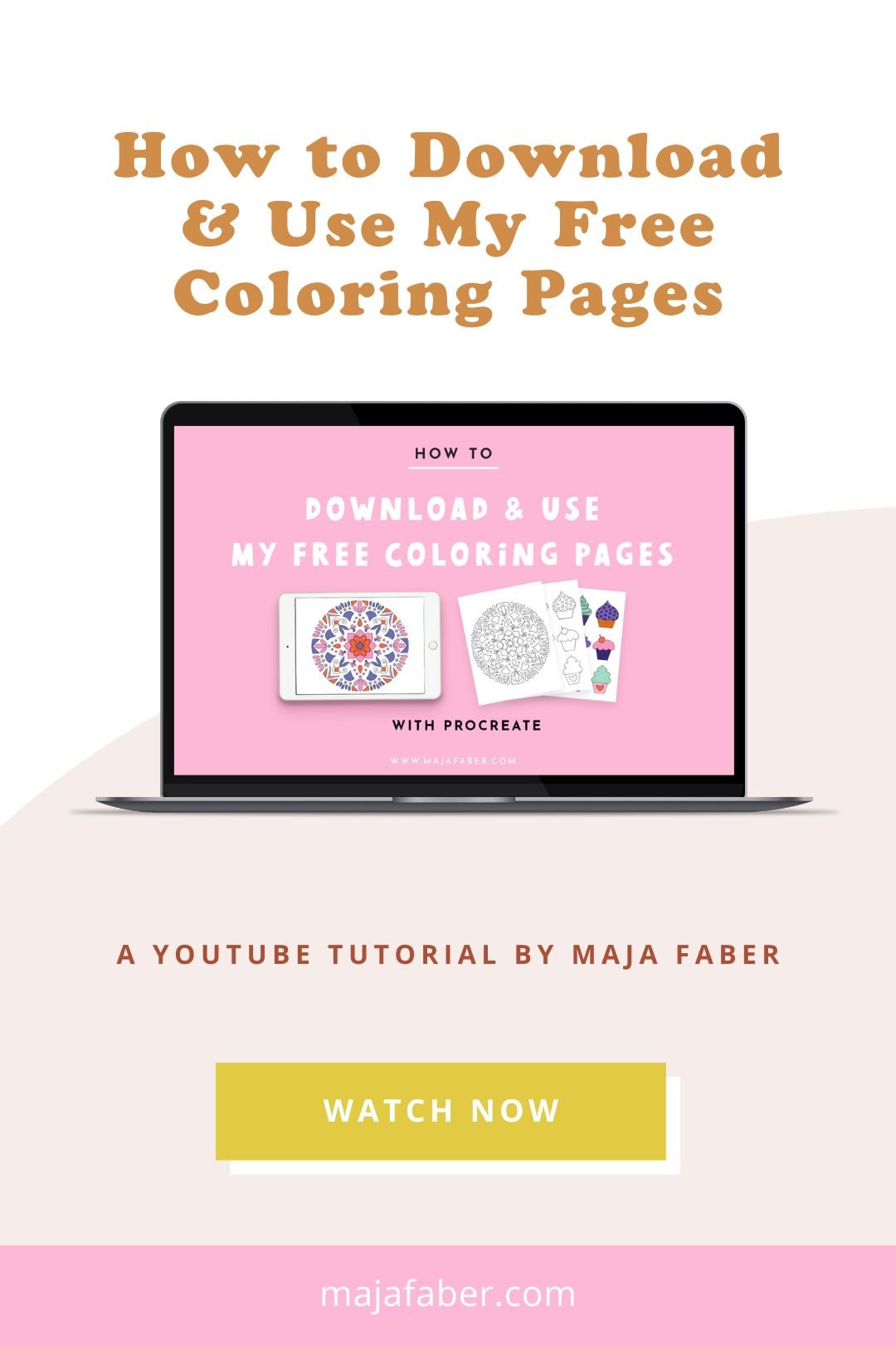 How to use my free coloring pages