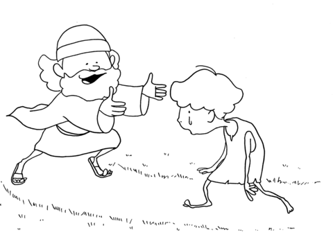 Luke the return of the prodigal son coloring page free printable coloring pages