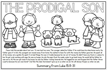 Jumbo bible story coloring pages parables of jesus by little readers