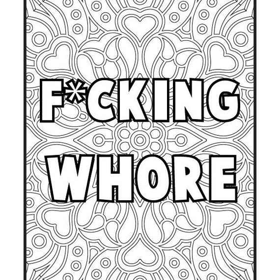 Swear word coloring pages