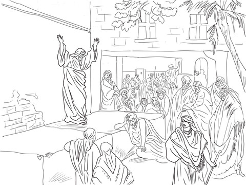 Prophet micah exhorts the israelites to repent coloring page free printable coloring pages