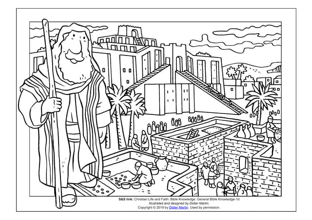 Coloring page cities of the bible the city of ur ppt