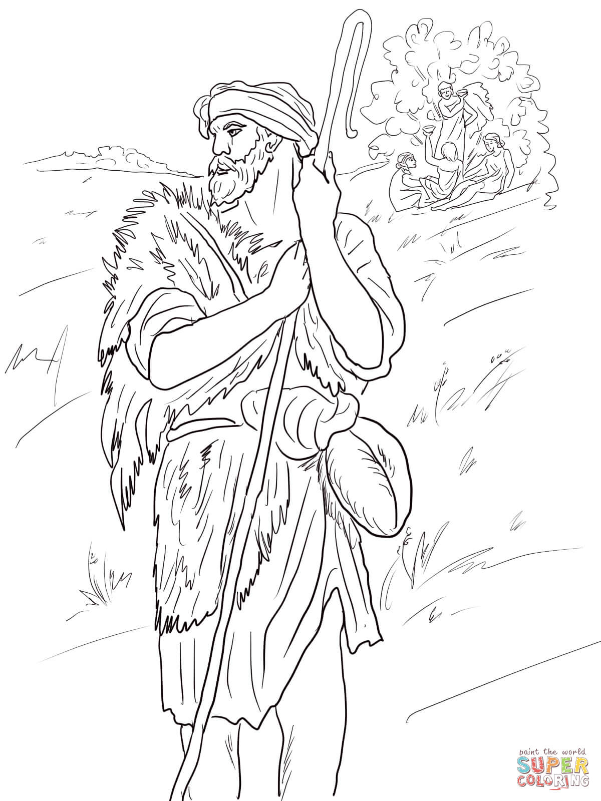 Dibujo de el profeta amãs para colorear dibujos para colorear imprimir gratis