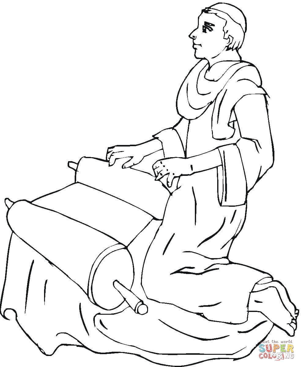 Prophet with message coloring page free printable coloring pages