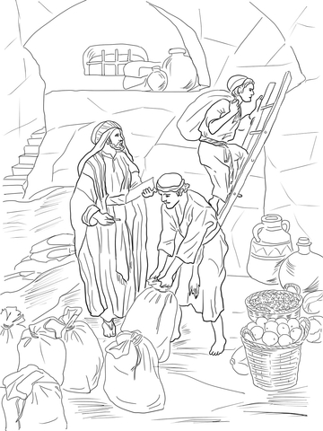 Prophet malachi storing gifts in the temple coloring page free printable coloring pages