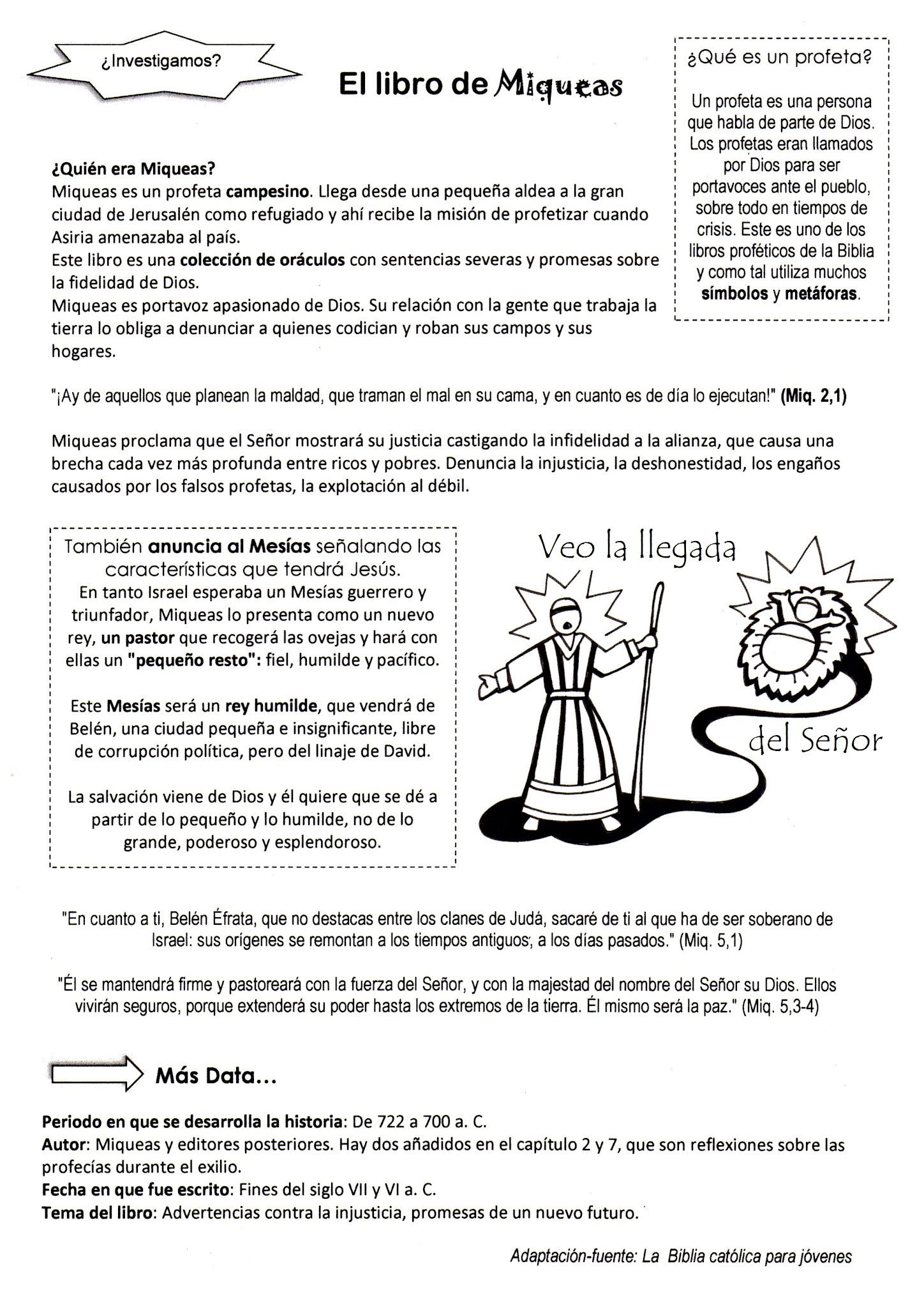 El libro del profeta miqueas