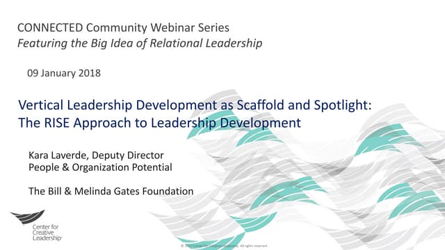 Connected webinars rise at gates foundation amp vertical development