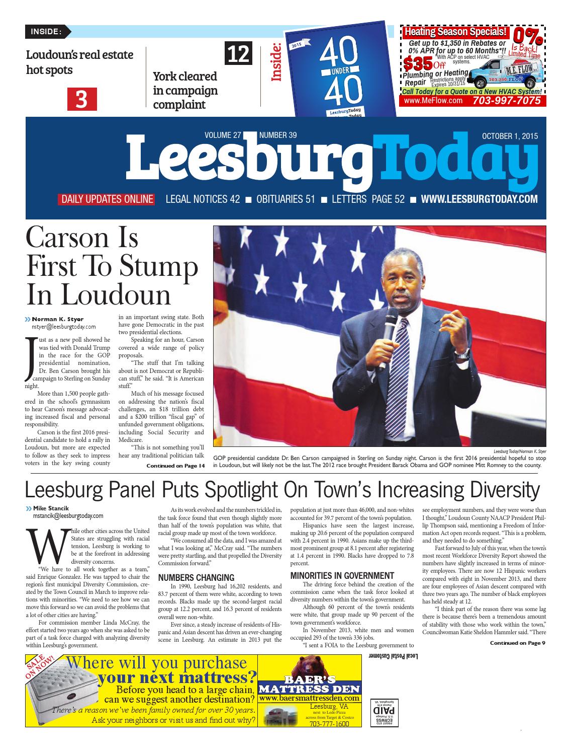 Leesburg today october by insidenova
