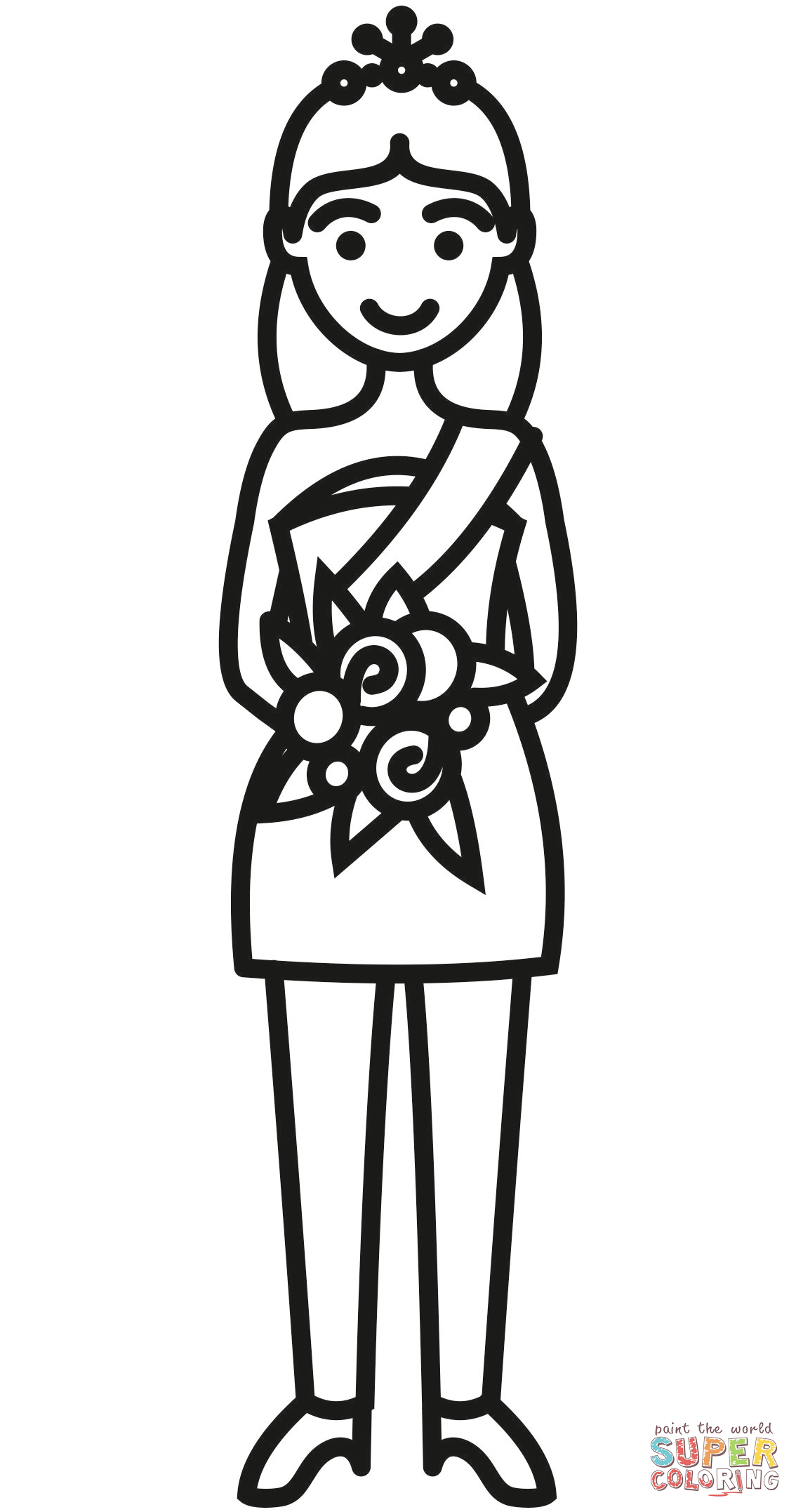 Prom queen coloring page free printable coloring pages