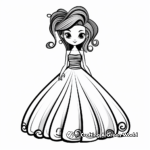 Dress coloring pages