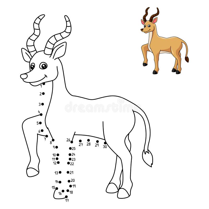 Antelope coloring page stock illustrations â antelope coloring page stock illustrations vectors clipart