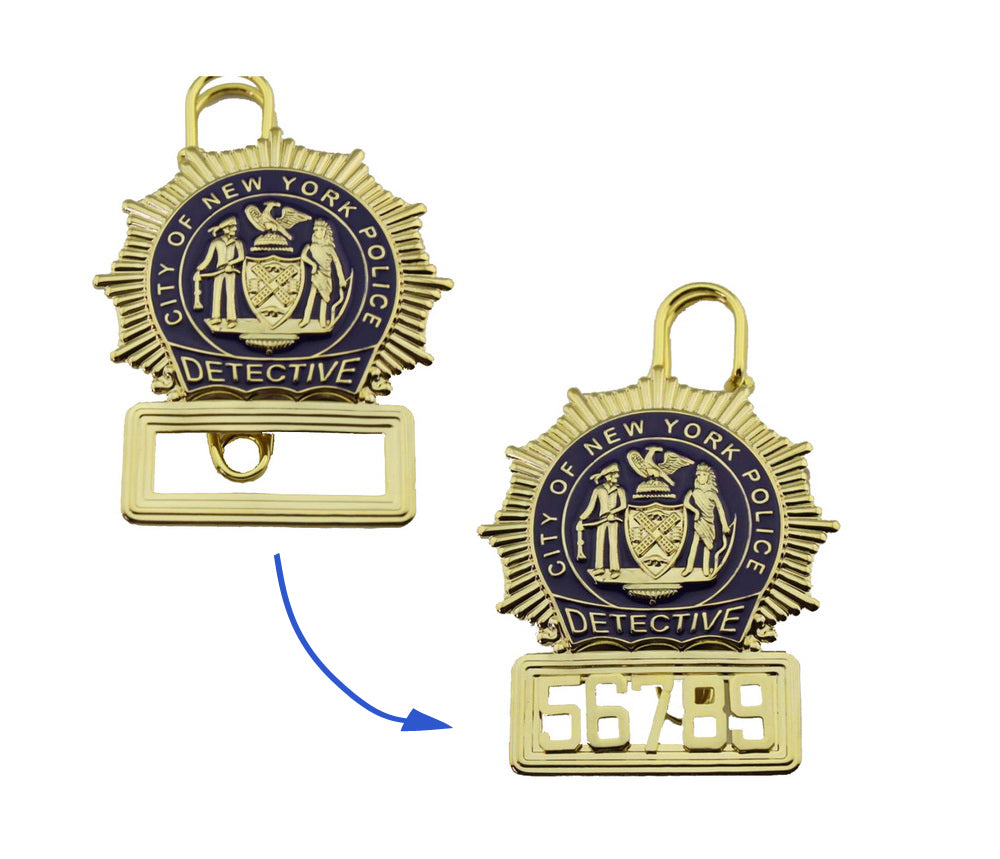 Nypd new york detective police badge replica movie props digit cust â coin souvenir