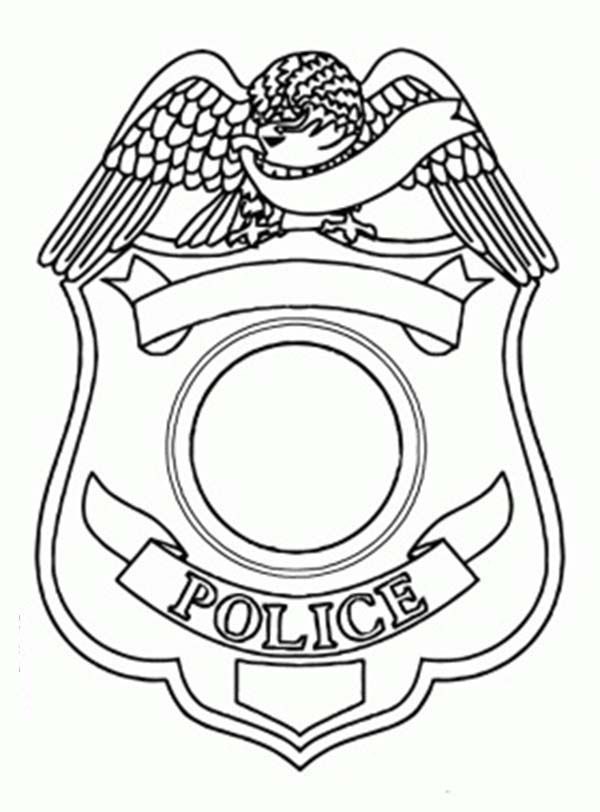 Unbelievable police badge coloring pages police badge coloring pages paw patrol coloring pages