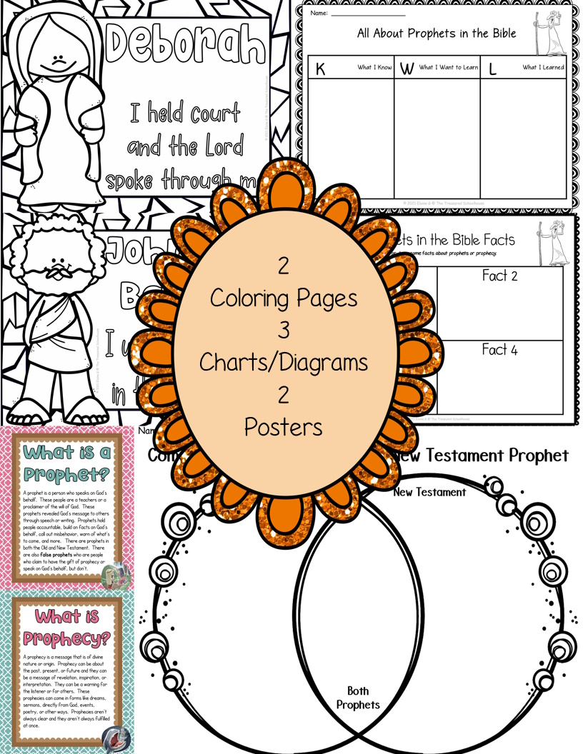 Prophets in the bible activity pack made by teachers