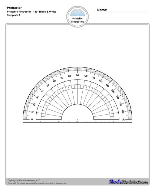 Angles with a protractor