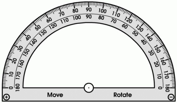 Printable protractor template for invitations