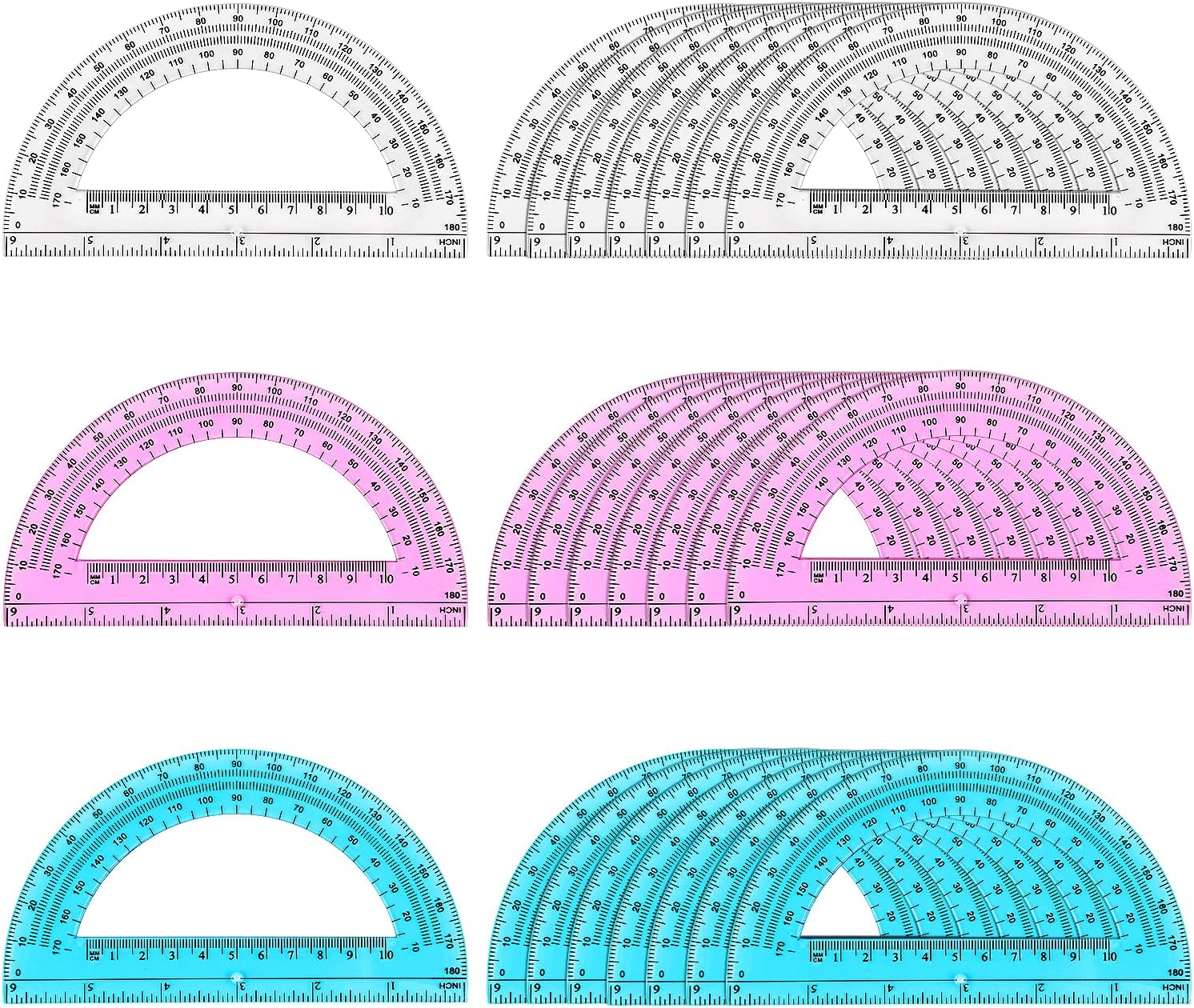 Pack plastic protractor inches math protractors bangladesh