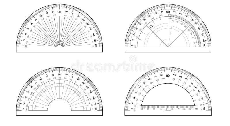 Protractor template stock illustrations â protractor template stock illustrations vectors clipart