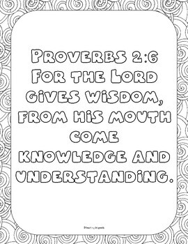 Proverbs coloring pages for a whole year by teaching diligently tpt
