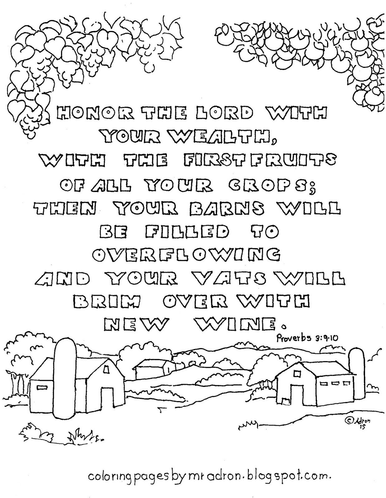 Coloring pages for kids by mr adron proverbs