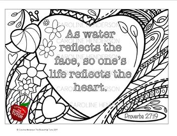 Proverbs coloring page by catch