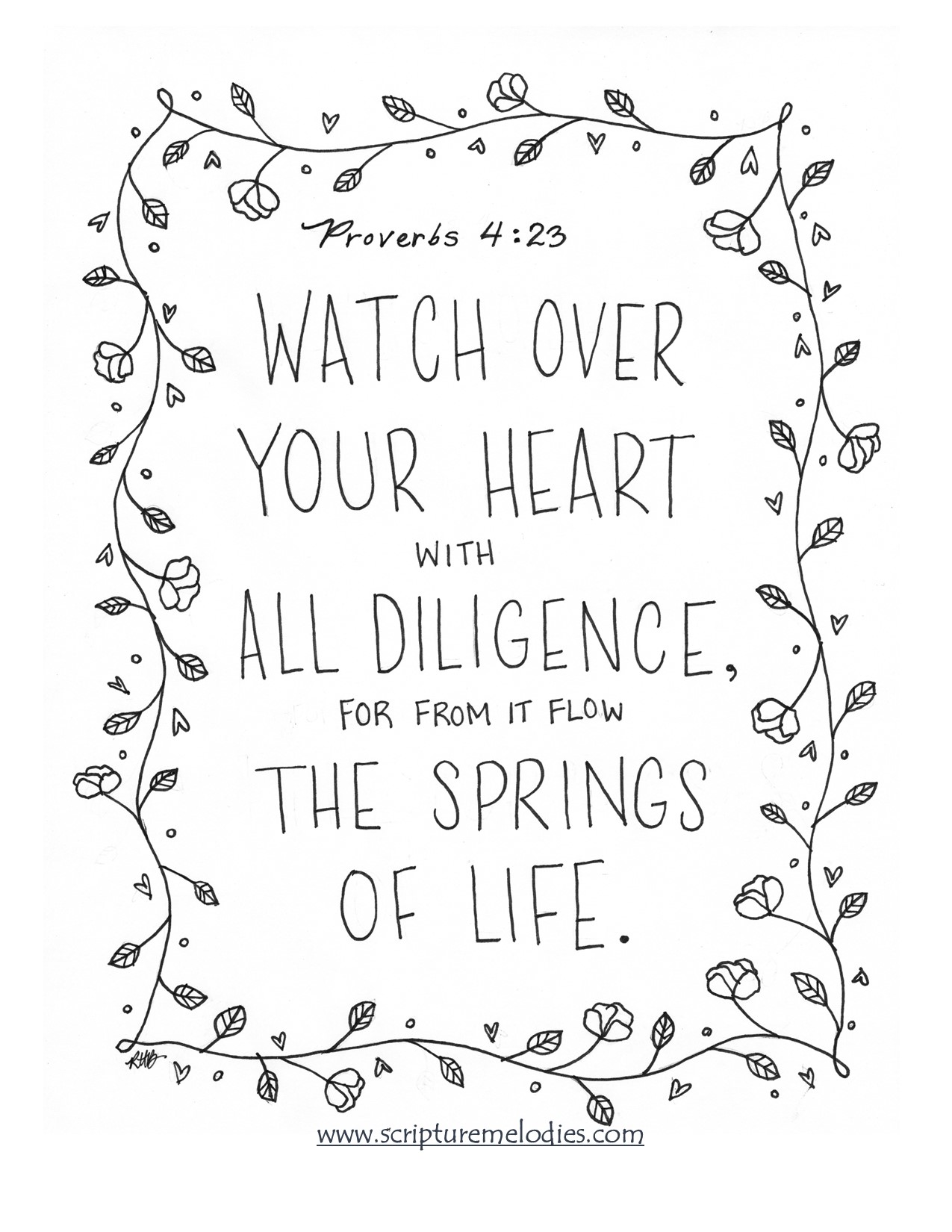 Coloring pages â scripture melodies