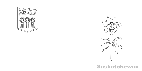 Colouring book of flags canada