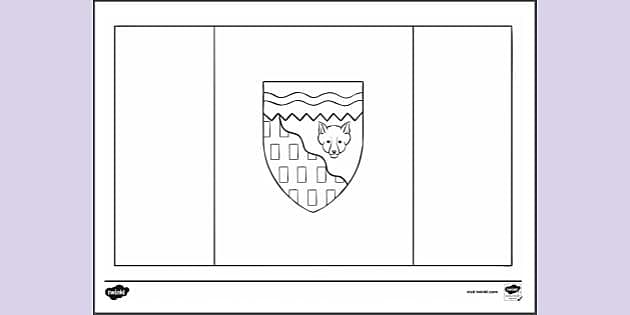 Nadas provincial and territorial flags colouring pages