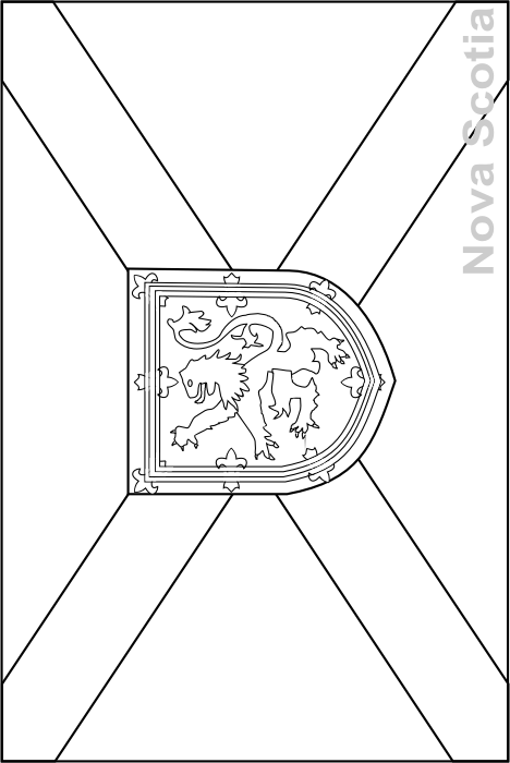 Colouring book of flags canada