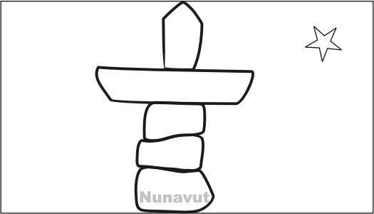 Colouring book of flags canada