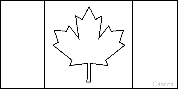 Colouring book of flags canada