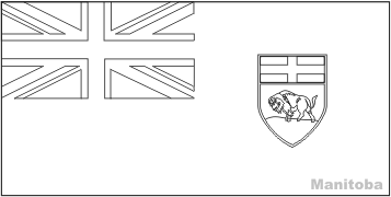 Colouring book of flags canada