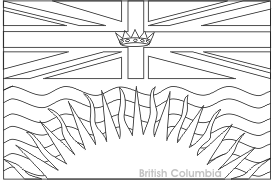 Colouring book of flags canada